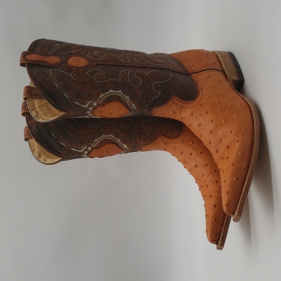 795- Handcrafted Women's Boots Genuine Leather Made In Mexico Size 7.5 - Picture 2 of 14